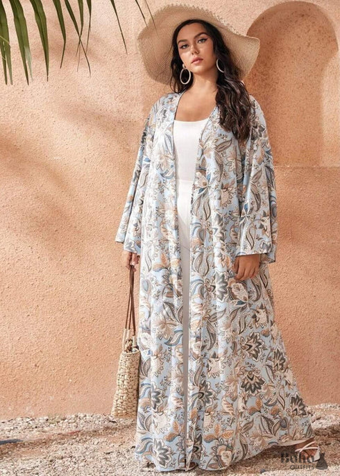 Women's Chic Plus Size Luna Boho Kimono Dress
