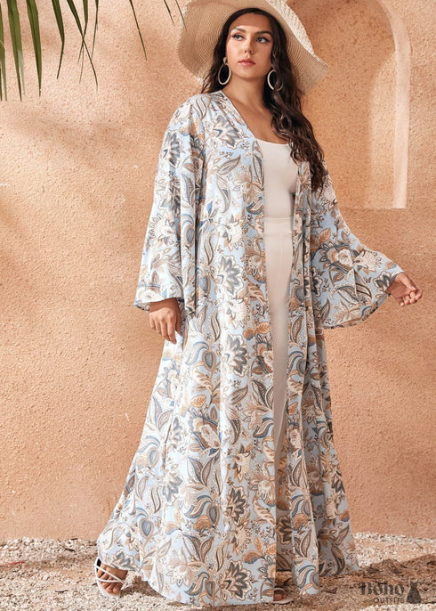 Women's Chic Plus Size Luna Boho Kimono Dress
