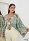 Women's Chic Plus Size Valerie Cropped Boho Kimono Dress