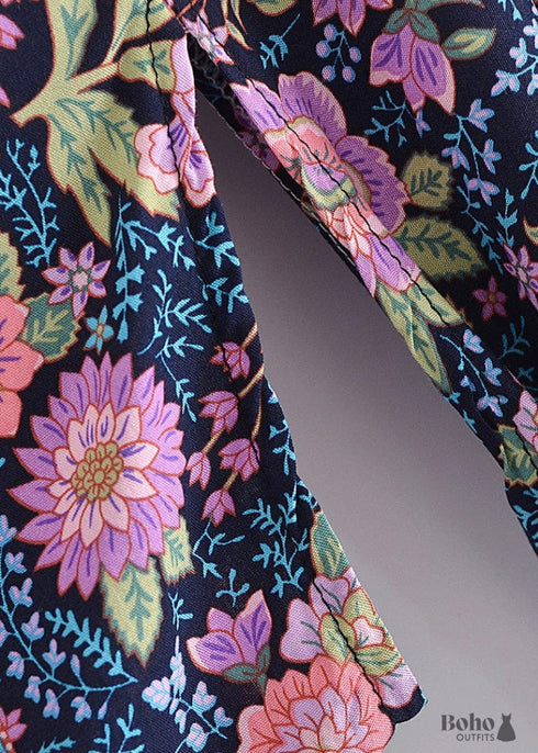 Vestido estilo kimono bohemio midi Saskia para mujer