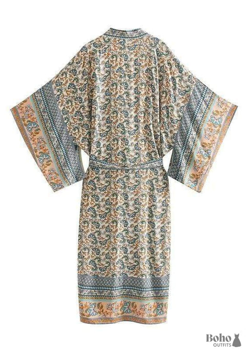 Women's Chic Sienna Boho Kimono - Blues Dress