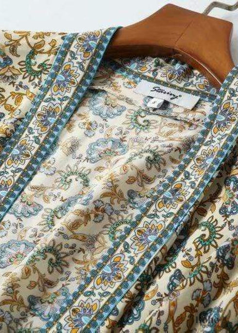 Women's Chic Sienna Boho Kimono - Blues Dress