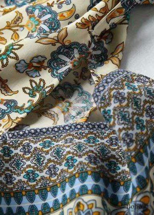 Women's Chic Sienna Boho Kimono - Blues Dress