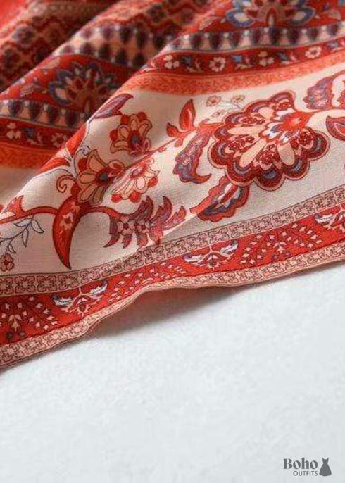 Women's Chic Sienna Boho Kimono - Red Dress