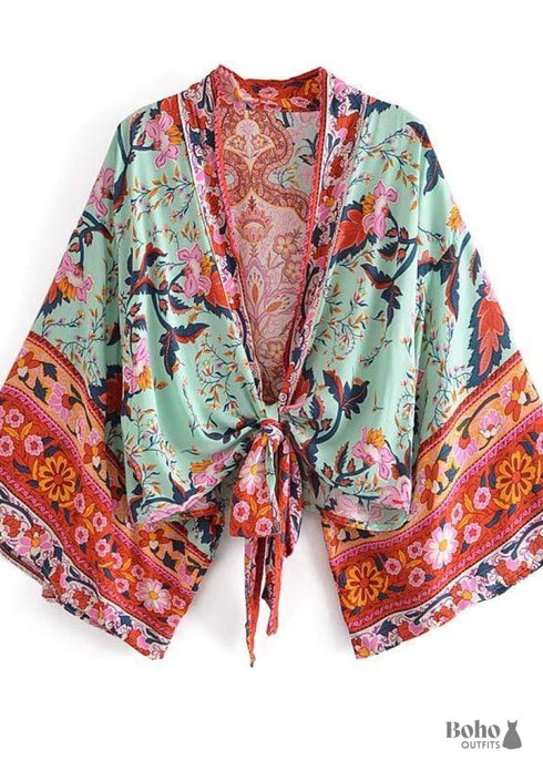 Women's Chic Stevie Cropped Boho Kimono Dress