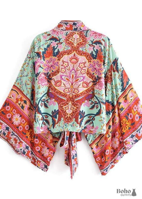 Women's Chic Stevie Cropped Boho Kimono Dress