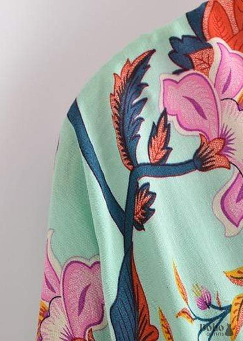 Women's Chic Stevie Cropped Boho Kimono Dress