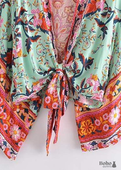 Women's Chic Stevie Cropped Boho Kimono Dress
