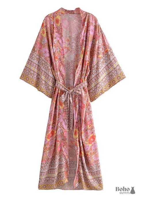 Women's Chic Sundance Boho Kimono Dress