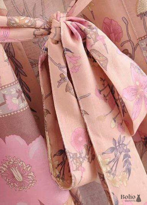 Women's Chic Violetta Boho Kimono - Pink Dress