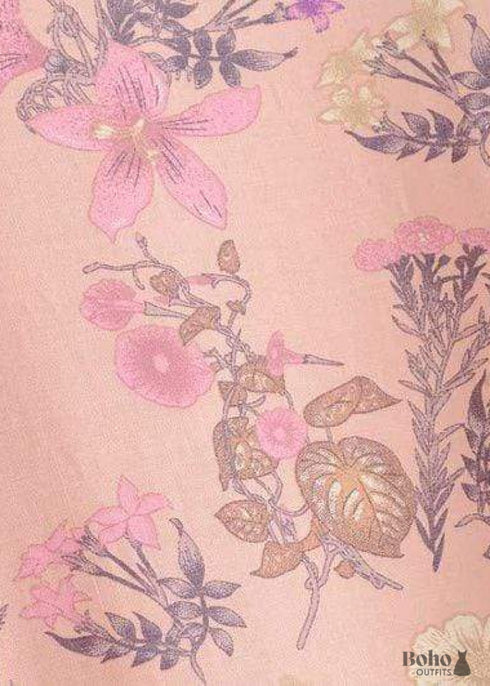 Women's Chic Violetta Boho Kimono - Pink Dress