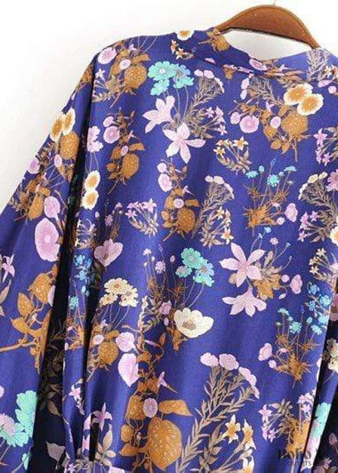 Women's Chic Violetta Boho Kimono - Purple Dress