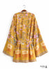 Women's Chic Violetta Boho Kimono - Yellow Dress