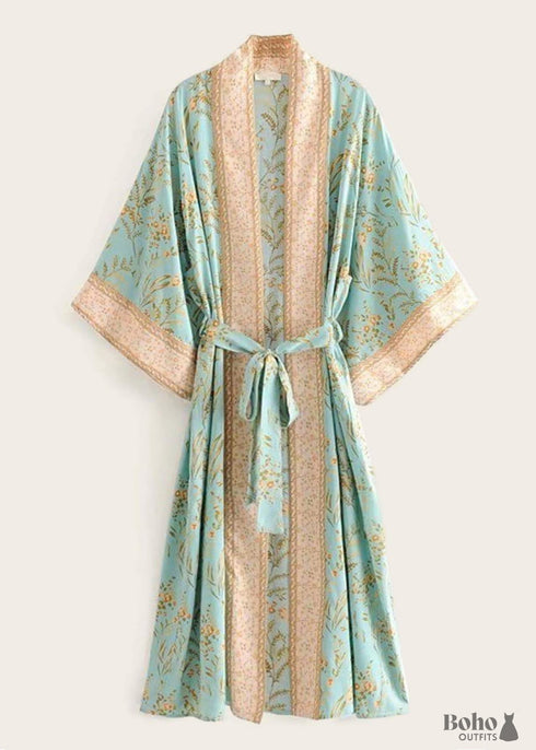 Women’s Chic Winona Belted Boho Kimono Dress