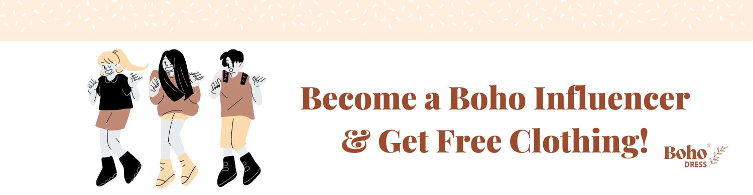 Become a Boho Influencer & Get Free Clothing