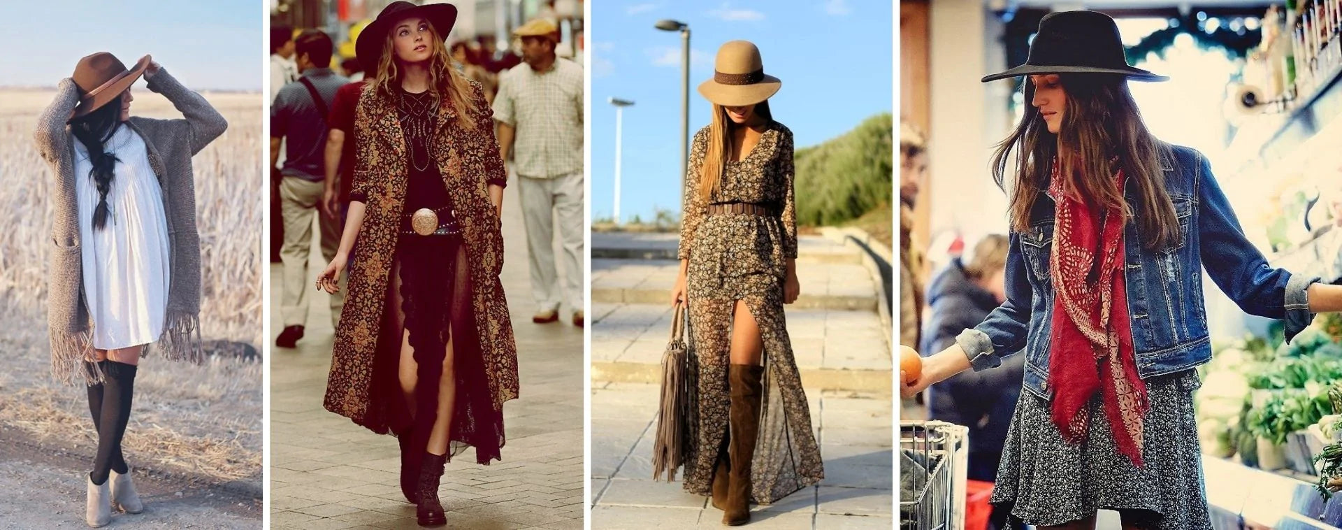 Boho chic outfit best sale