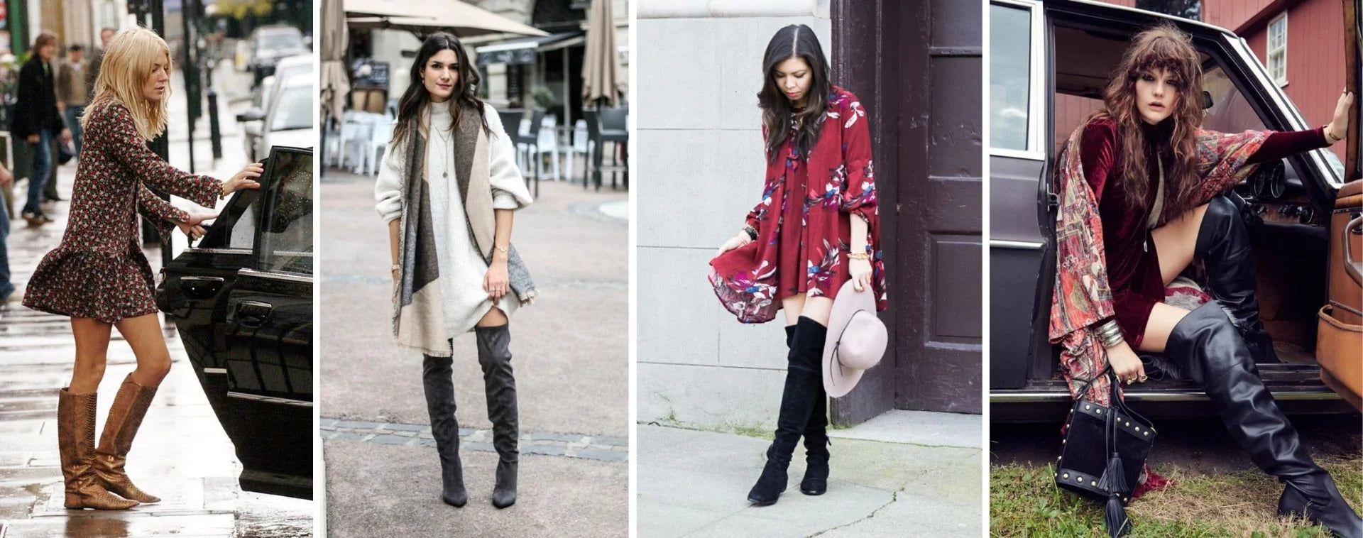 How to Wear Bohemian Dresses In Winter 