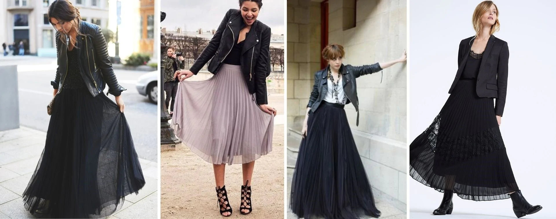 How to wear high-waisted long skirts