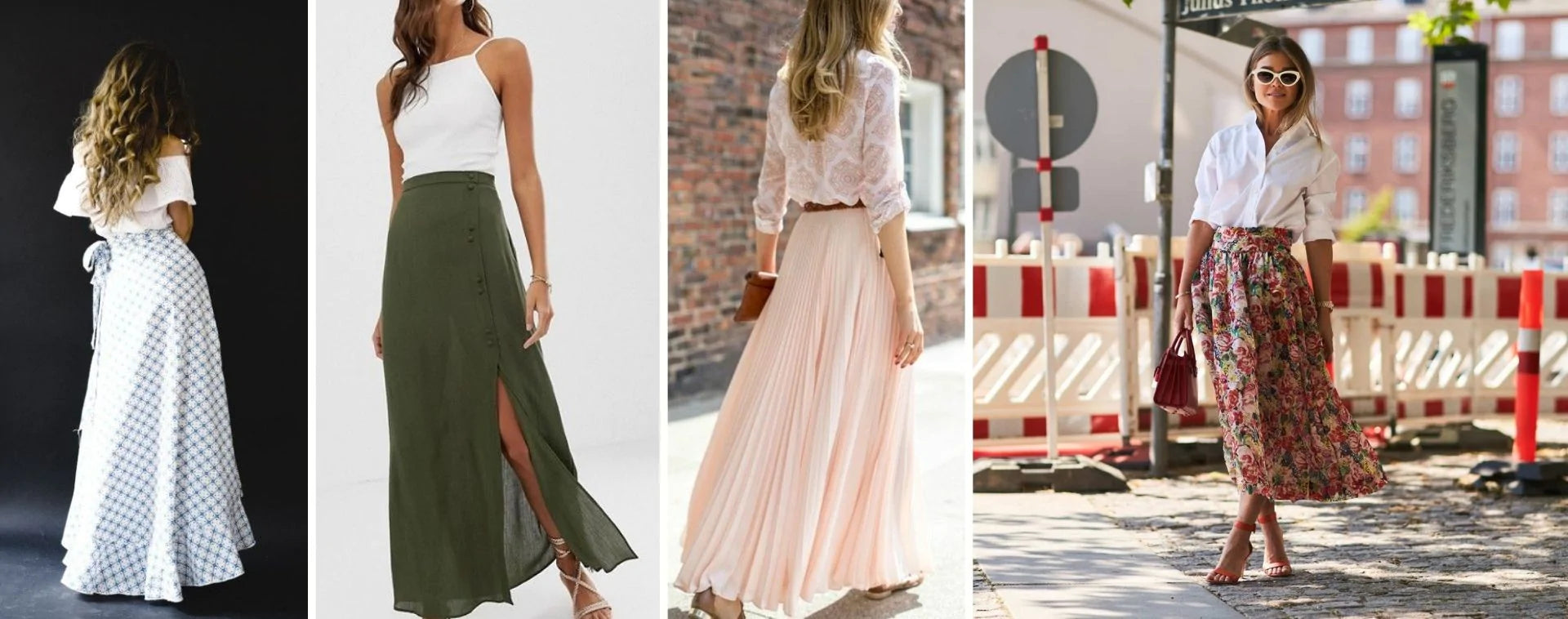 How to wear high-waisted long skirts