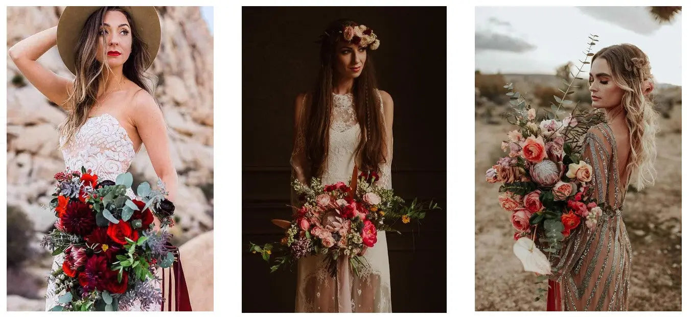 How to Plan a Boho Wedding bouquets