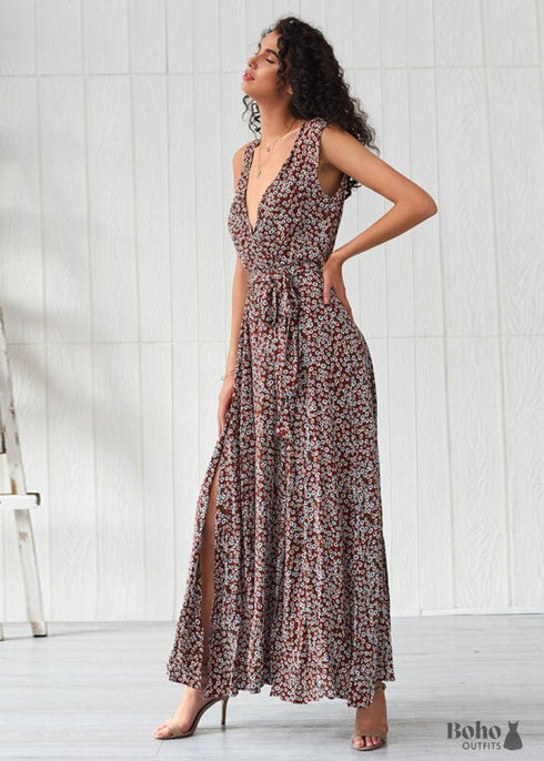 Boho Maxi Floral Dress - Boho Dress Official