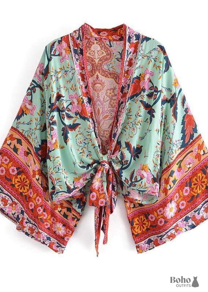 Women’s Chic Stevie Cropped Boho Kimono Dress - Boho Dress – Boho Dress ...